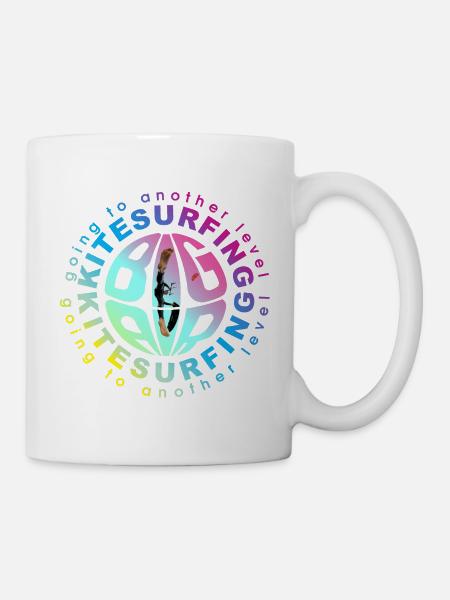 big air kitesurfing - Mug - white
