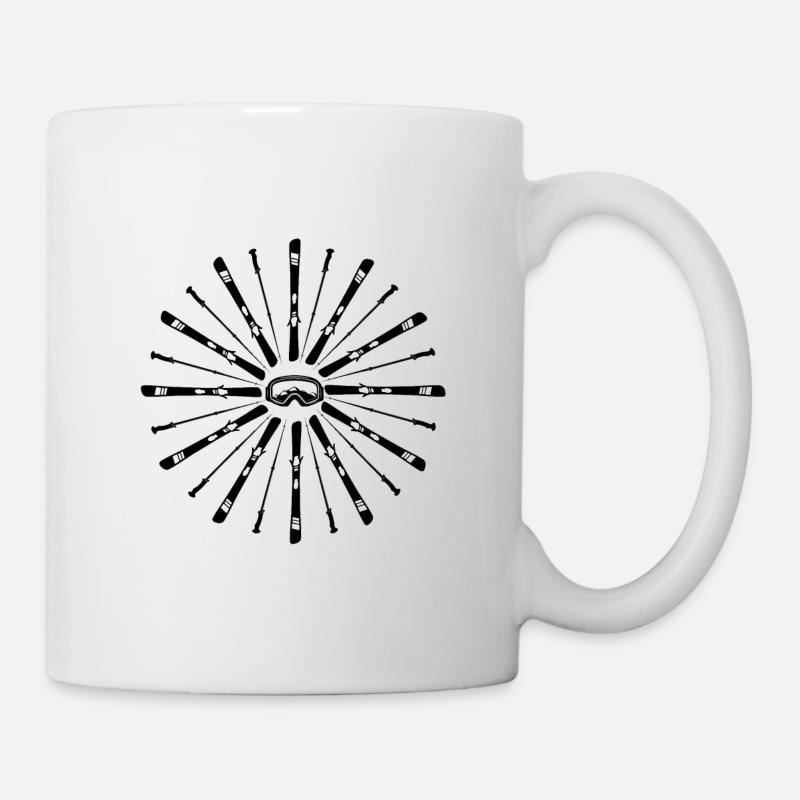 funny skiing | funny skiing | skier - Mug - white