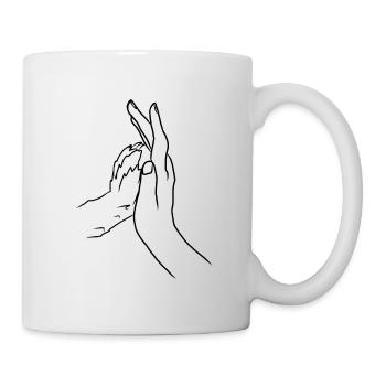 Chien patte chat cadeau amour des animaux - Mug blanc - blanc - Droite