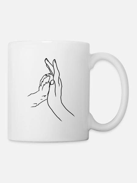 Dog paw cat gift love animal animal pet - Mug - white