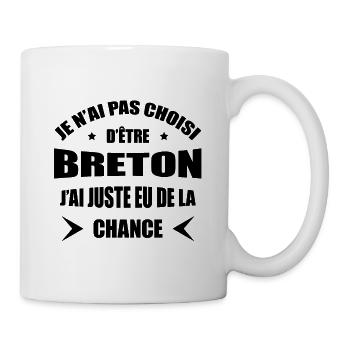 JE N'AI PAS CHOISI D'ÊTRE BRETON - Mug blanc - blanc - Droite