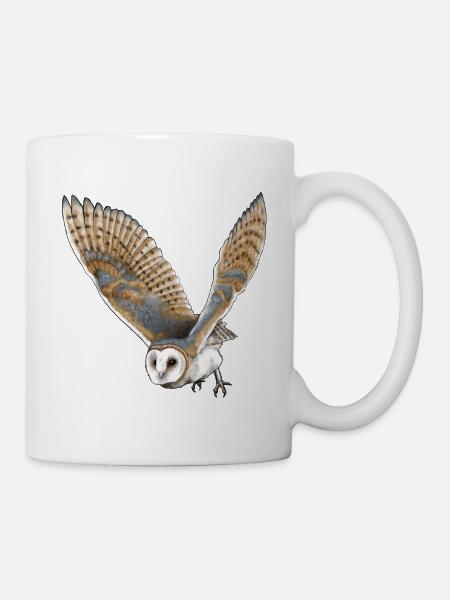 barn owl - Mug - white