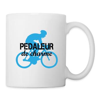 Pedaleur de charme Geschenk Fahrrad Sport - Tasse - Weiß - Rechts