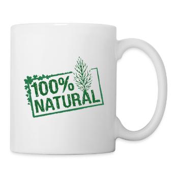 100 % Natural, for our climate protection ! - Mug - white - Right