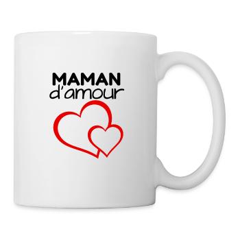 maman d'amour - Mug blanc - blanc - Droite
