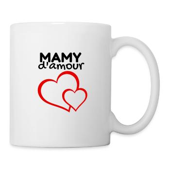 mamy d'amour - Mug blanc - blanc - Droite