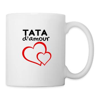 tata d'amour - Mug blanc - blanc - Droite