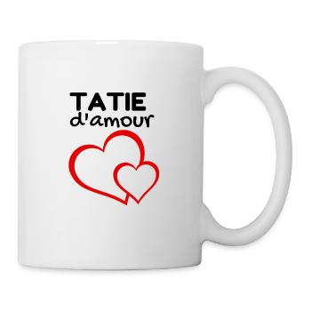 tatie d'amour - Mug blanc - blanc - Droite