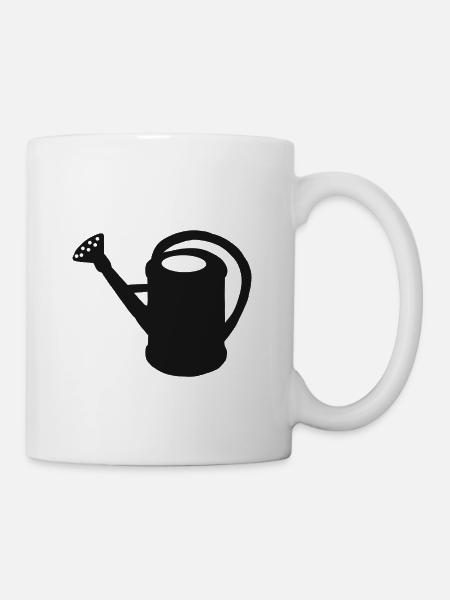 Gärtner Gießkanne Garten Floristik Geschenk Baum - Tasse - Weiß