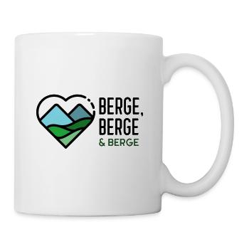 Berge, Berge & Berge - Tasse - Weiß - Rechts