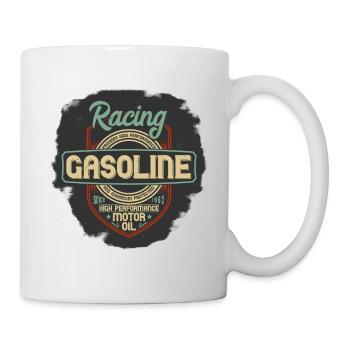 racing gasoline vintage - Mug - white - Right