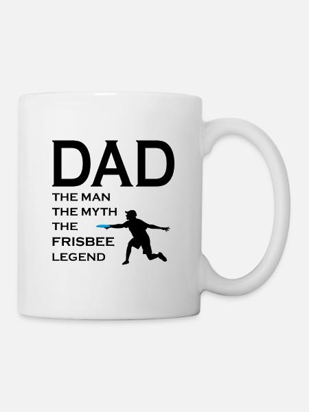 Ultimate Frisbee Game Disc Sports Fête des pères papa - Mug blanc - blanc