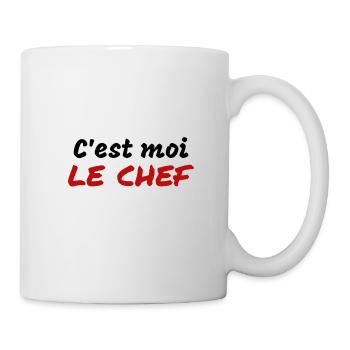C'est moi le chef - Mug blanc - blanc - Droite