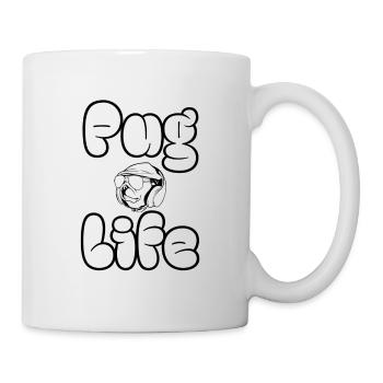 Pug Vie - Mug blanc - blanc - Droite