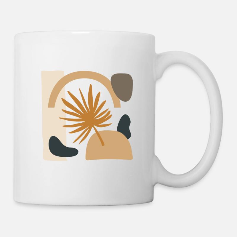 Sheet with abstract shapes - Mug - white