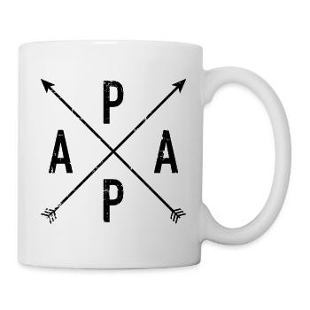Papa - Tasse - Weiß - Rechts