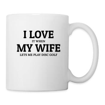 Ultimate Frisbee Disc Golf Husband Valentines day - Mug - white - Right