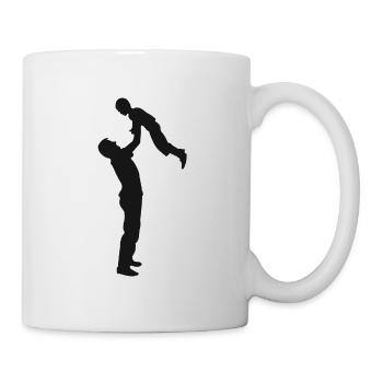 Family Dad Mom Sons Child Son Father Mother - Mug - white - Right