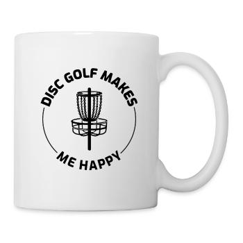 Disc Golf Player Golfer Frisbee Funny Saying - Mug - white - Right