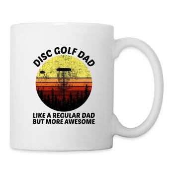 Vintage Retro Disc Golf Dad Fathers day Gift - Mug - white - Right