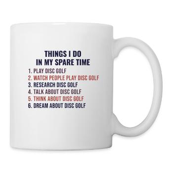 Disc Golf Player Golfer Frisbee Funny Saying Gift - Mug - white - Right