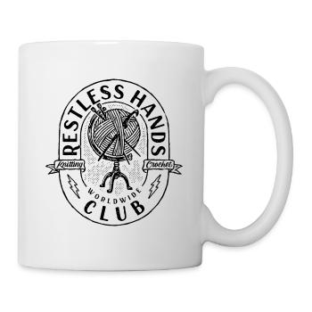 Restless Hands Club Black#1 - Tasse - Weiß - Rechts