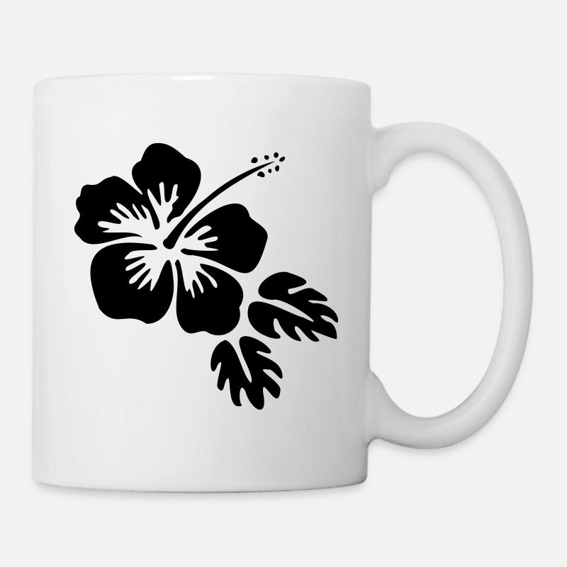 Hibiskus Blüte Blossom fleur Blume - Tasse - Weiß