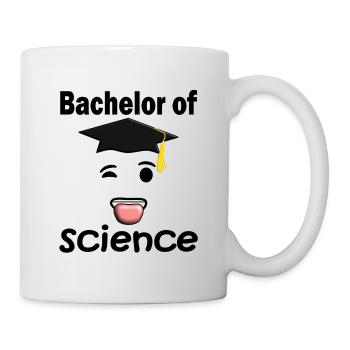 Le diplômé tire la langue. L'étudiant au - Mug blanc - blanc - Droite