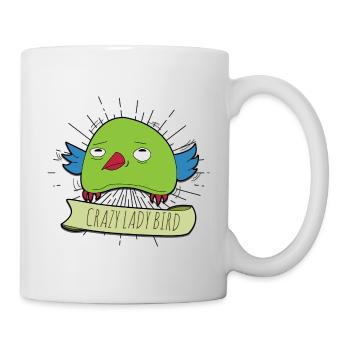 Funny bird pet star parakeet owl gift - Mug - white - Right