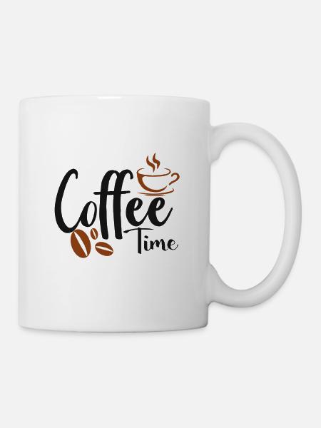 Kaffeebohne Tasse Koffein Geschenk Coffee Kaffee - Tasse - Weiß