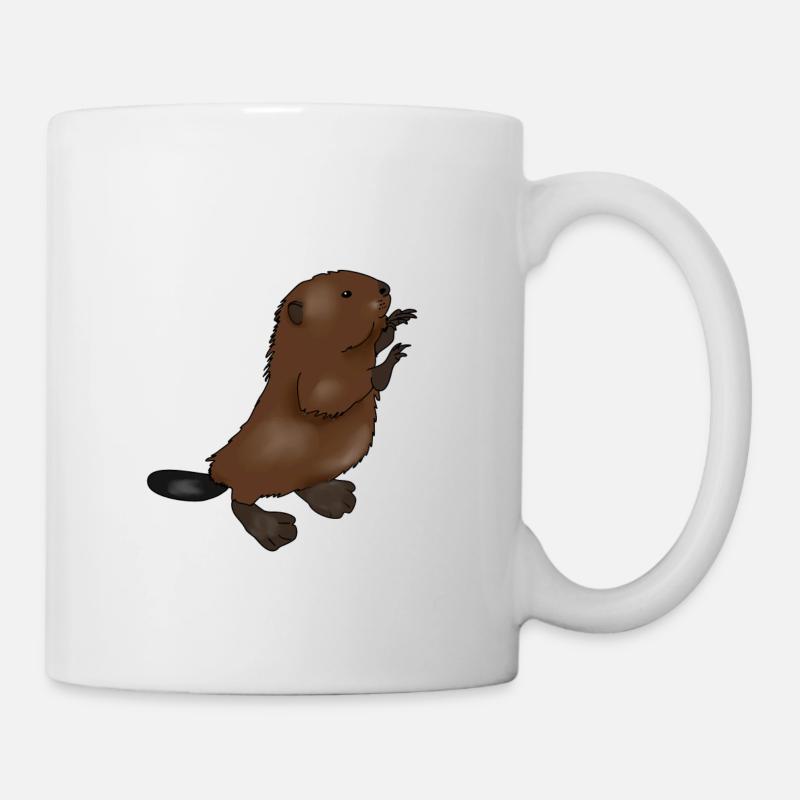 Beaver baby - Mug - white