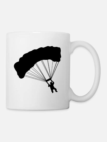 Parachutage parachute - Mug blanc - blanc