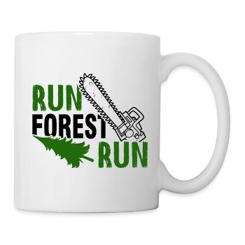 Forester de tronçonneuse de type bûcheron - Mug blanc - blanc - Droite