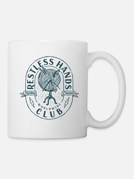 Restless Hands Club green # 1 - Mug - white