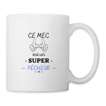 Ce mec est un super pêcheur Cadeau retraite - Mug blanc - blanc - Droite
