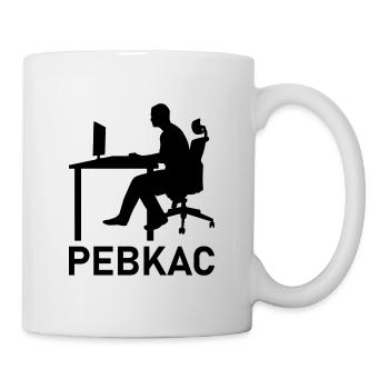 Pebkac Programming Informatik Geschenk - Tasse - Weiß - Rechts