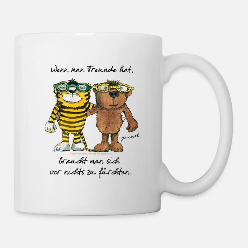 Janosch Tiger Und Bär Wenn Man Freunde Hat - Tasse - Weiß