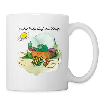 Janosch Grenouille Et Canard Tigre Détente - Mug blanc - blanc - Droite