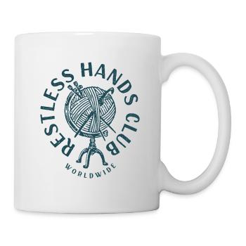 Restless Hands Club # 2 Green - Mug - white - Right
