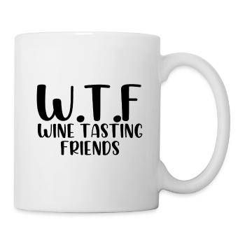 W.T.F Wine Tasting Friends - Tasse - Weiß - Rechts