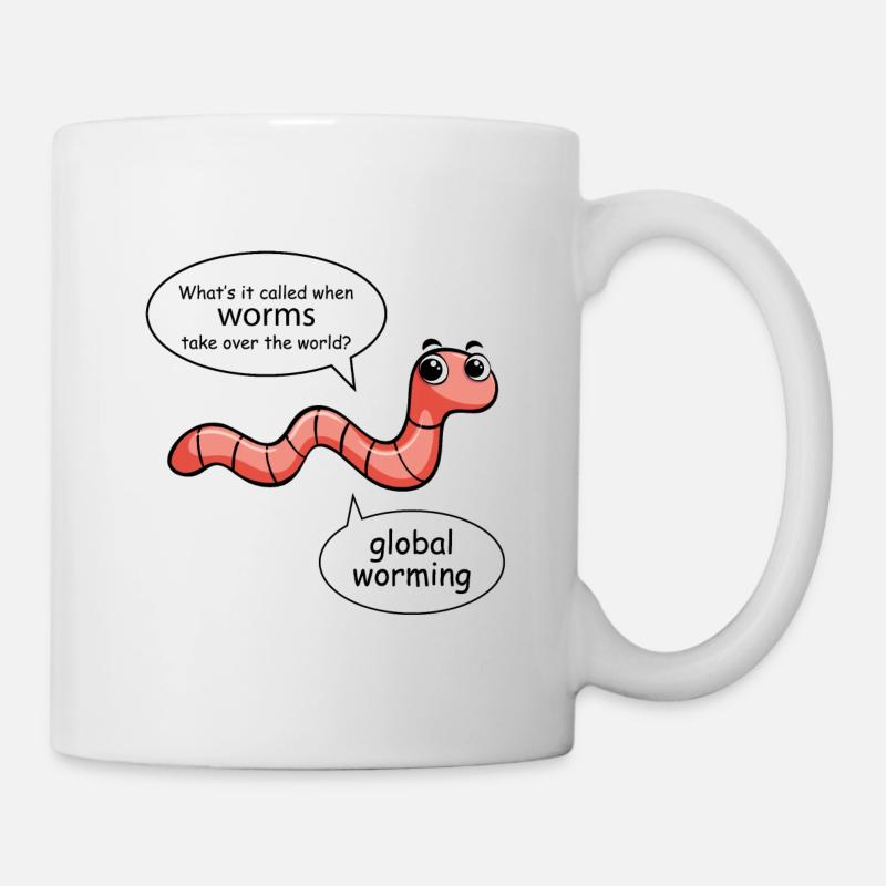 Composting Compost Gardening Garden Worm Humour - Mug - white