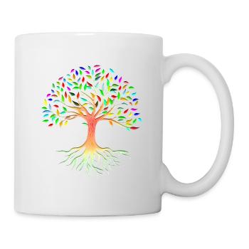 Mutter Natur Wurzeln Baum Lebensbaum - Tasse - Weiß - Rechts