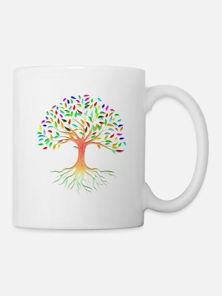 Mother nature roots tree arborvitae - Mug - white