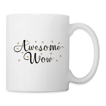 Génial Wow Fou Cool Super Beau Beau - Mug blanc - blanc - Droite