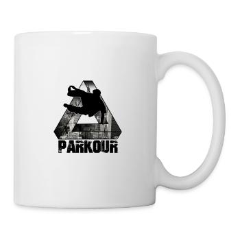 Parkour Dreieck Uncitycity Style - Tasse - Weiß - Rechts