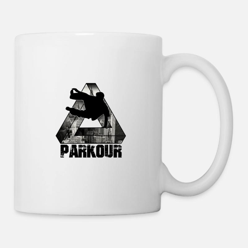Parkour triangle impossiblecity style - Mug blanc - blanc