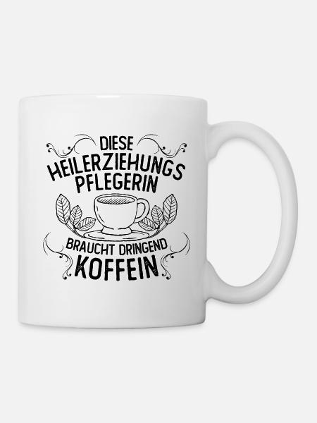 Hep | Heilerziehungspflegerin | Kaffee | Koffein - Tasse - Weiß