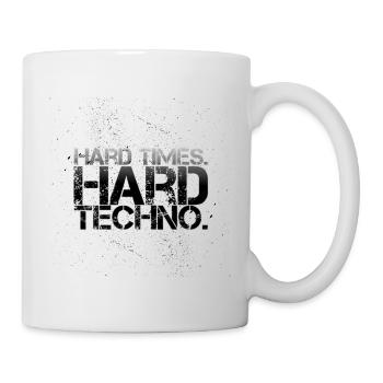 Des temps difficiles, une techno dure - Mug blanc - blanc - Droite
