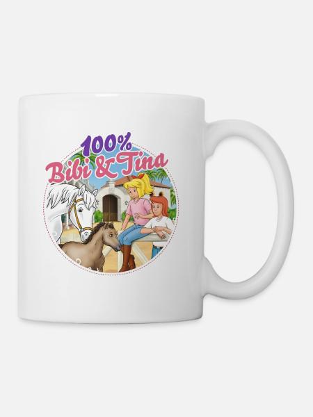 Bibi und Tina 100. Folge - Tasse - Weiß