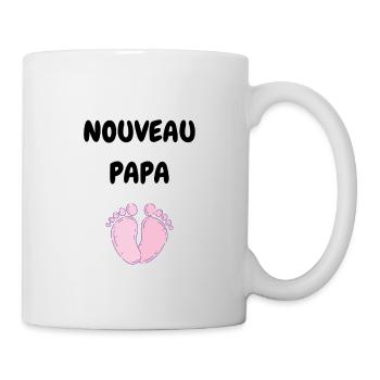 Nouveau Papa Naissance Bébé Futre Père Fille - Mug blanc - blanc - Droite